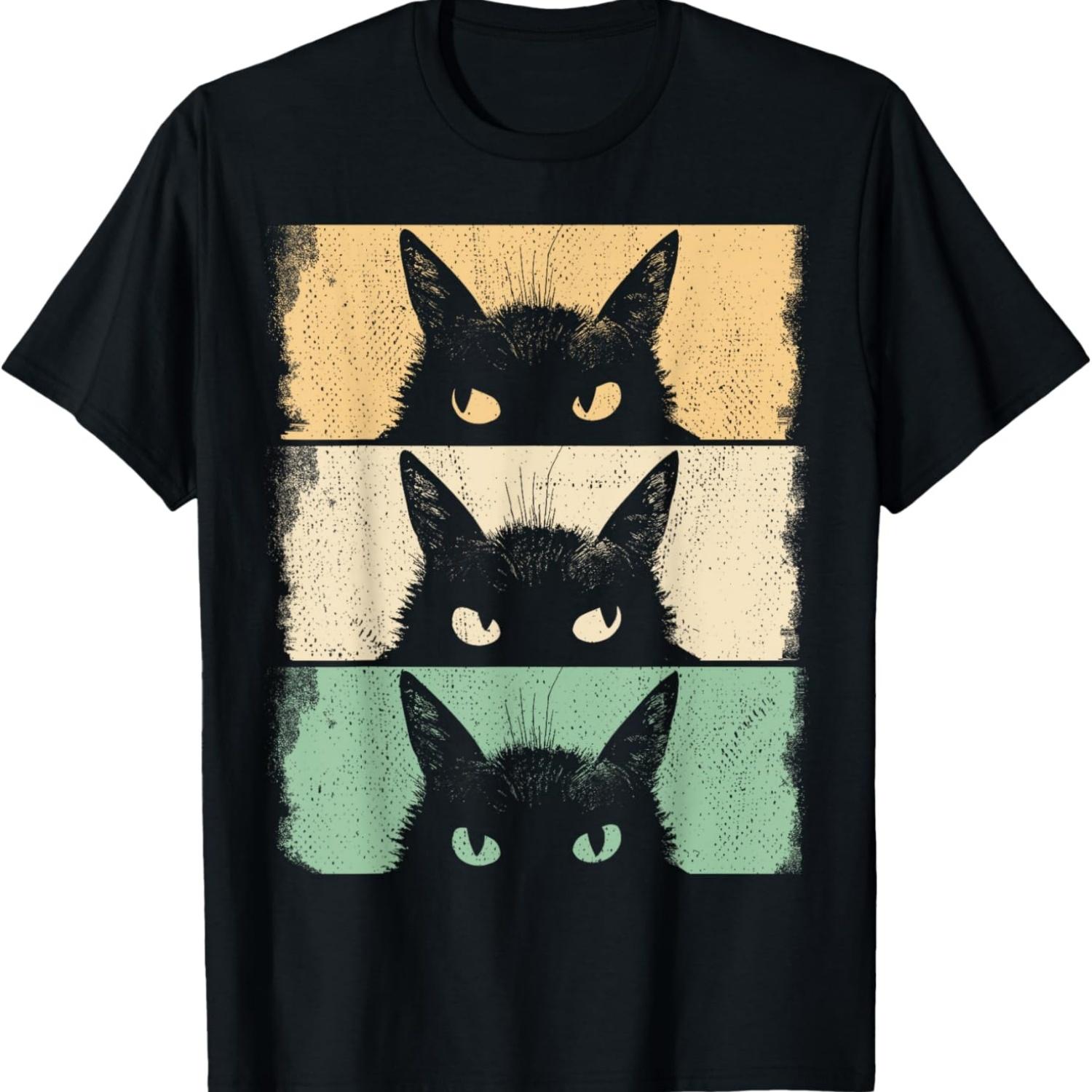 Cat Lover, Grumpy Black Kitten, Cat Mom, Cat Dad T-Shirt(2) S чёрный