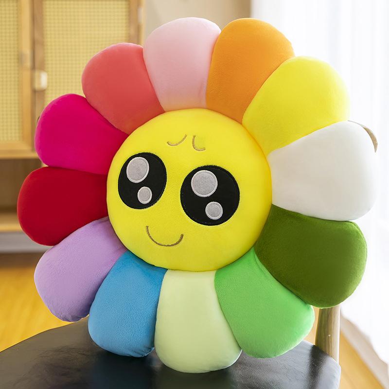 

Плюшевая подушка «Подсолнух» - Идеально подходит для дивана, эркерного окна, спальни или спинки офисного кресла 38cm