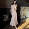 2026 European & American Style Embroidered Two-Piece Jacket Skirt Set