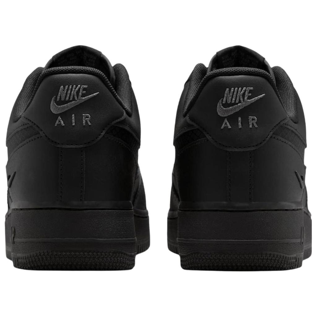 Nike Air Force 1 Low Triple Black Ripstop Unisex Sneakers IH4452-001
