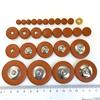 28-Piece Sheepskin Leather Pad Set for Soprano Saxophone, Replacement, Repair, and Care