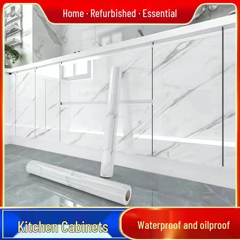 Wodoodporna, odporna na ciepło naklejka marmurowa do renowacji kuchenki i szafki