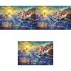 Mermaid Art Oil Painting Print On Canvas Modern Home Decor The Little Mermaid Framed Without