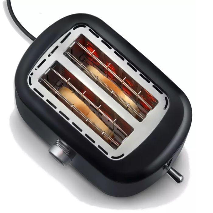 Grille-pain - SEVERIN - 2 emplacements - Réglable - Fonction de dégivrage - Noir et blanc