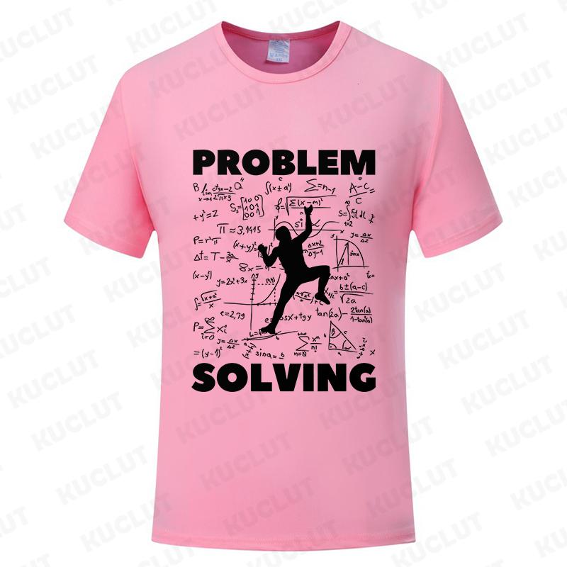 Rock Climbing T Shirt for Women Men Bouldering Tees Problem Solving Math Tops Sport Climber Tshirt Short Sleeve Unisex Clothing