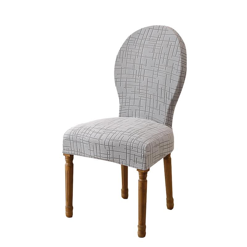 Jacquard Chair Cover Removable Stretch Chair Protector Dining Room Spandex Case Wedding Banquet Office Chairs Housse De Chaise