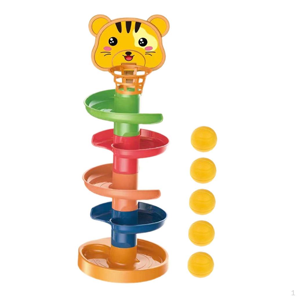Ball Activity Toy Drop and Ramp Fine Motor Skills Fun Run Toys for Baby