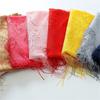 Solid Color Tulle Scarf Hollow Tassel Shawl New V-Neck Cardigans