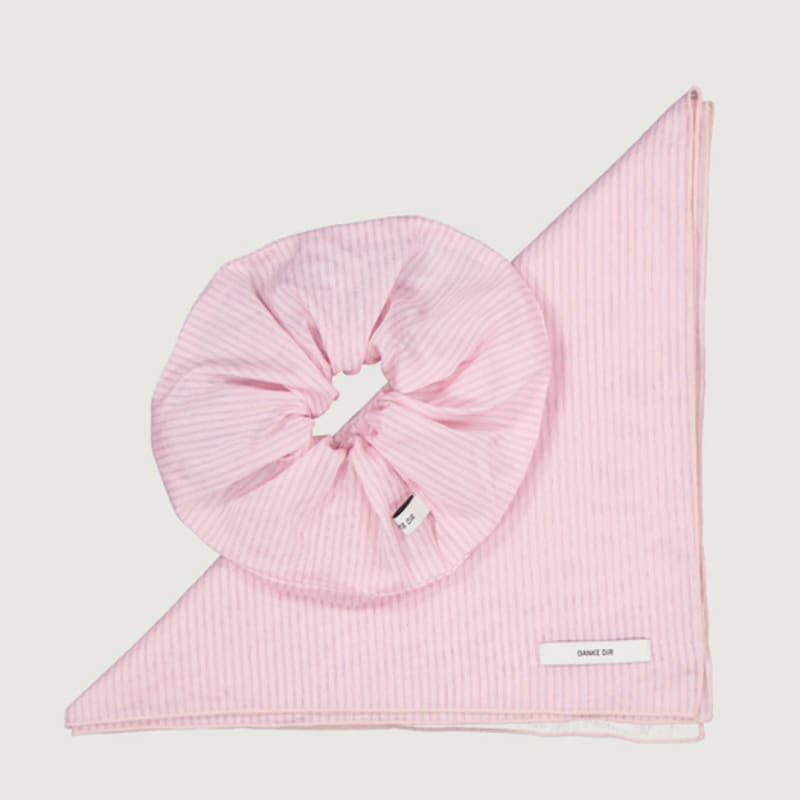 dankedir Silk striped headscarf scrunchies set -3color