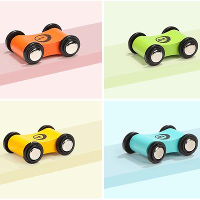 1-4 Piezas Juguete de Pista para Coche Niños Patinete de Madera Juguete para Deslizar Carreras Tobogán Rampa de Repuesto Modelo de Coche de Carreras Juguete para Niño Mini Corredor