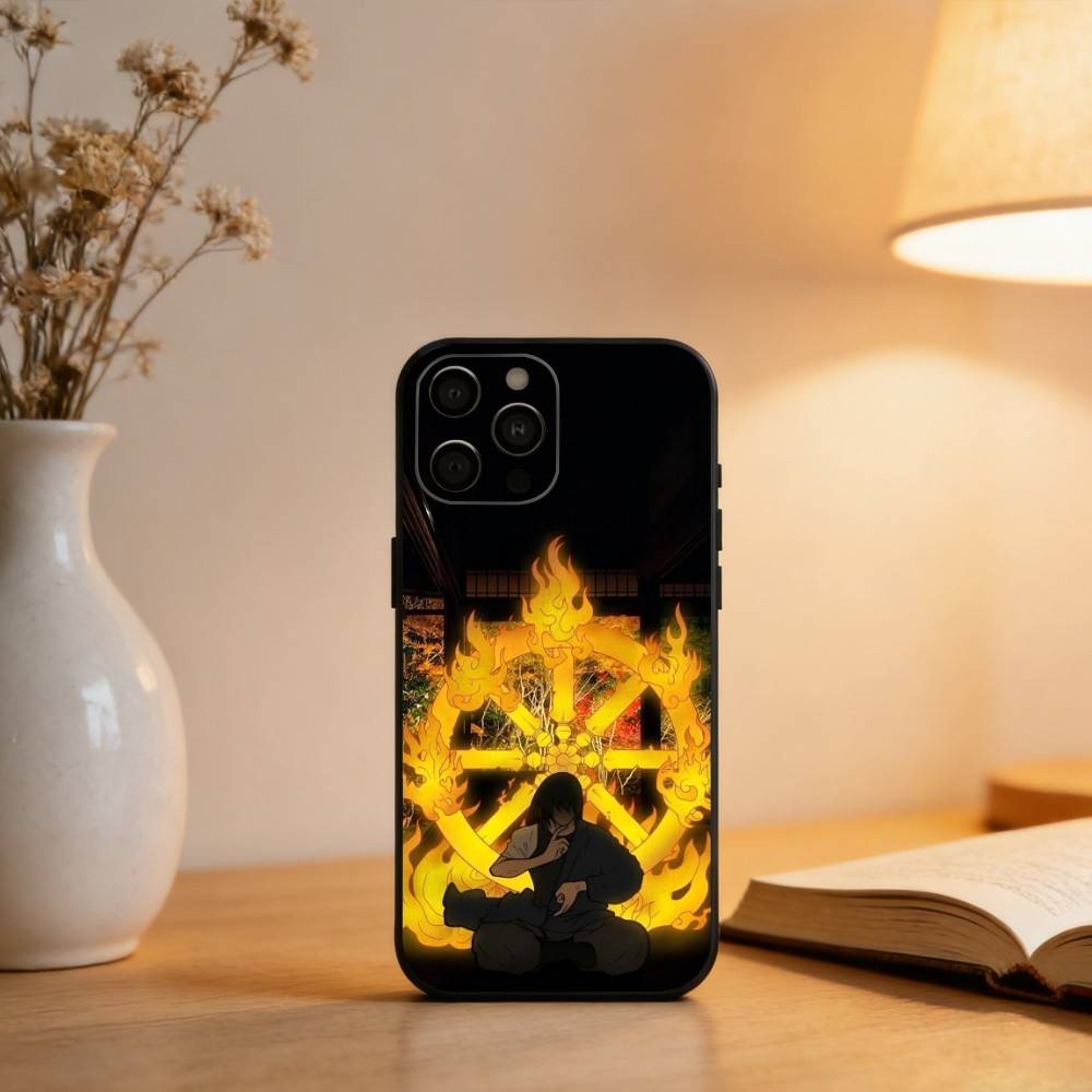 

B-Benimaru S-Shinmon F-Fire F-Force Phone Case For iPhone 17,16,15,14,13,12,11 Plus,Pro Max,XS,Soft Silicone Black Cover iPhone15
