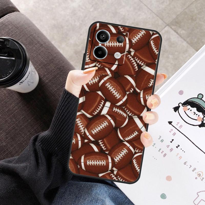 

Rugby Football Sport Cover For Xiaomi Redmi Note 14 13 10 11 12 Pro 11S 12S Case For Redmi 15C 13C 12C 10C 14C 15 Redmi Note 14 Pro 5G