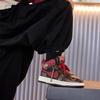 Boys' Winter 2025 Sun Wukong Black High-Top Fleece-Lined Cotton Shoes for Girls—Warm and Stylish Sports Shoes.