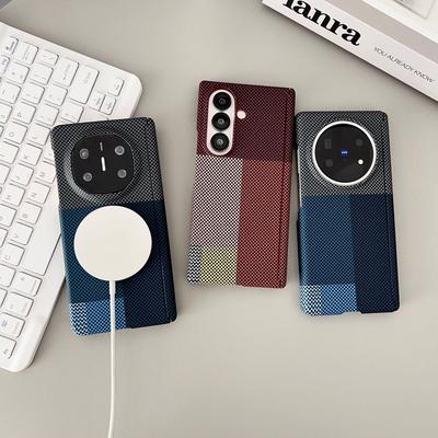 Huawei MateX6 Magnetic Case & Samsung Z Fold7 Dual Hinge Protector with PC Fiber Texture