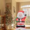 1pc Standing Santa Claus Foil Balloon Christmas Home Decoration Party Decoration Aluminum Foil Santa Festival Outdoor Decoration
