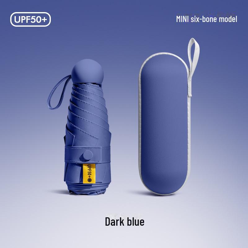 50% Folding Women's Dual-Purpose Mini Portable Pocket Capsule Umbrella - High-Grade Sun Protection