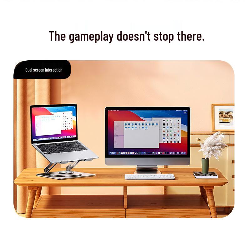 360° Rotating Laptop & Tablet Stand with Heat Dissipation