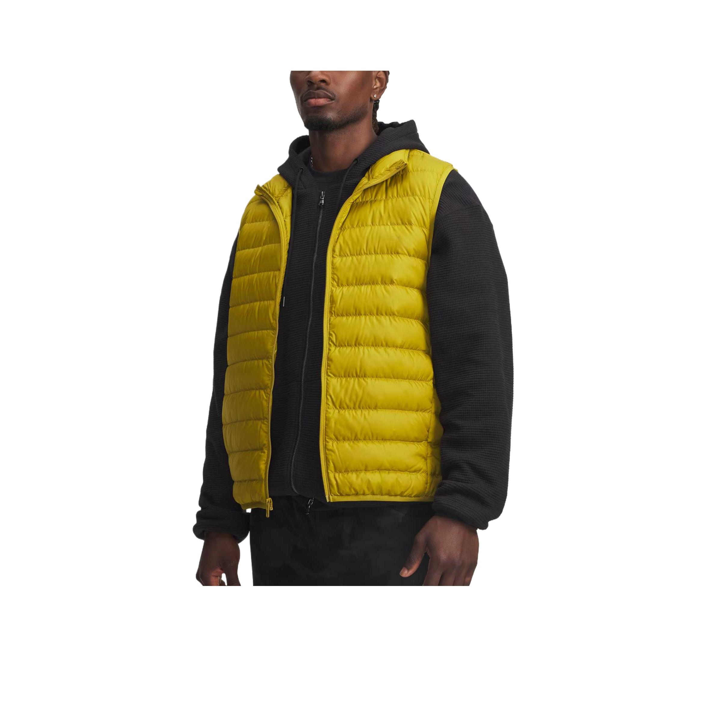 

Under Armour Limitless Ultra Light Zipper Loose Solid Color Warm Vest Men Vests 6001212-314 XL