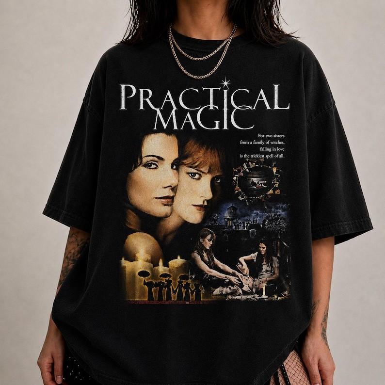 Sally Gillian Owens T-Shirt, 90s Bootleg Witch Movie Graphic Tee
