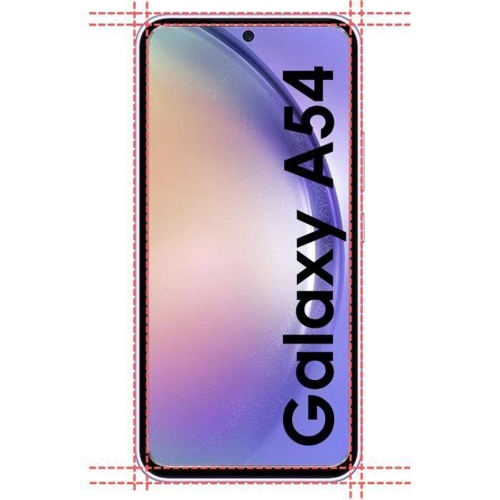 Verre Trempé - Phonillico - Samsung Galaxy A54 5G - Pack 2 - Protection Écran et Caméra - Résistant aux Rayures