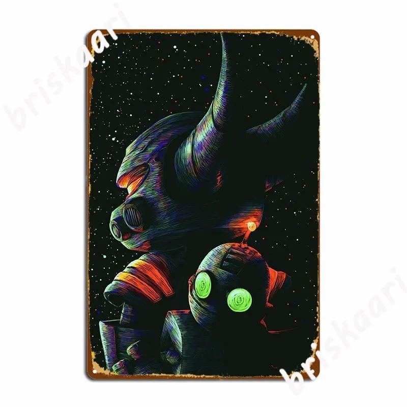 Ratchet And Clank Metallschild Wand Höhle Höhle Pub Personalisierte Wandmalerei Blechschild Poster