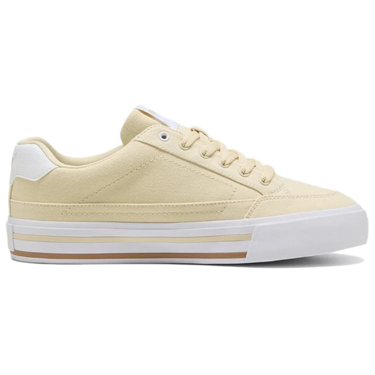 PUMA Court Classic Vulc FS Unisex Low Top Skate Shoes Light Yellow 396353-23
