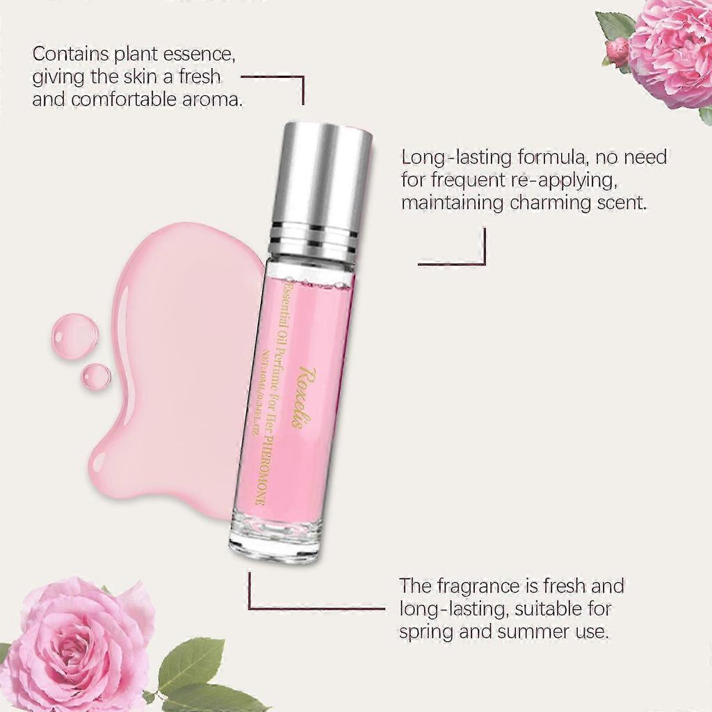 Women's Natural Roller Perfume, Floral & Fruity Scent, Long-Lasting, Portable, for Daily Use