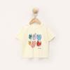 Girls' Fashion Short-sleeved Top Summer Children's Casual Crew-neck Children's Fun Printed T-shirt