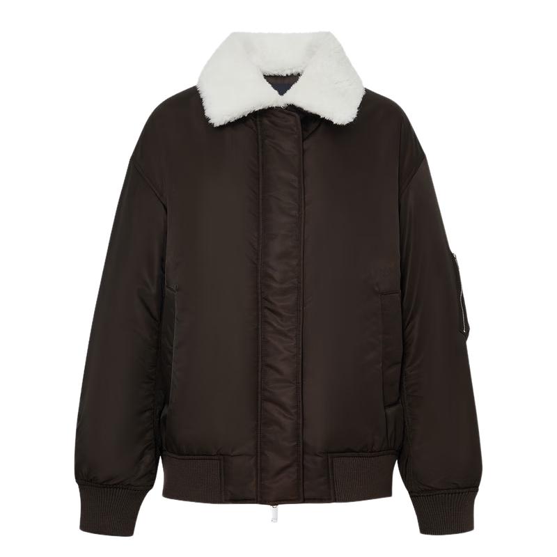 

MO&Co. Бомбер со съемным меховым воротником M (165)