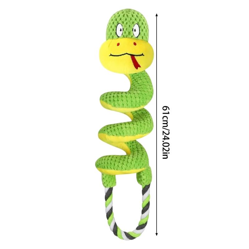 Haltbarkeit Hundespielzeug Interaktiv Quietschendes Seilspielzeug Kaubeständiges Hunde-Seilspielzeug für Große Mittel Kleine Hunde