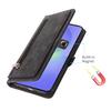 For Samsung Galaxy A05s 4G Case Zipper Pocket 9 Card Slots PU Leather Phone Cover with Wrist Strap