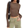 Women's Slim Fit Base Shirt Long Sleeved T-shirt Top
