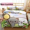 Carino Bubu Dudu Cartone Animato Orso Panda Set Biancheria da Letto Copripiumino Stampato Federa Singolo Doppio Queen Super King Size Set