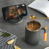 Portable Double-layer Anti-scalding Coffee Mug 304 Stainless Steel Water Cup with Handle and Cover Leak-proof Thermos Cups Mugs