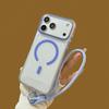Question Mark Clear PC Magnetic Phone Case with Lanyard