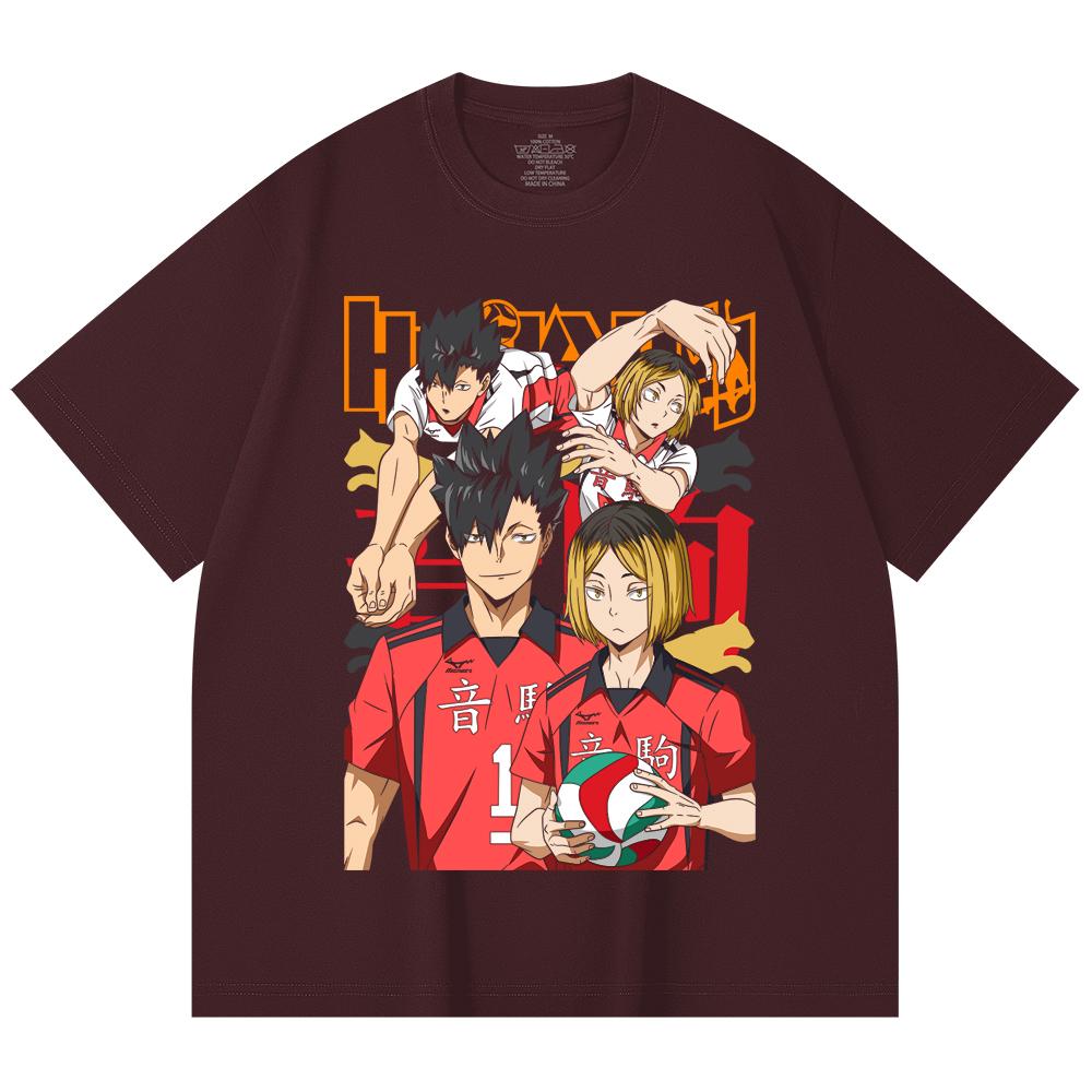 

230 Gsm 100% Cotton Haikyu V6 Print Unisex Heavy Cotton T Shirt 2XL