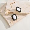 Early Spring Stud Earrings Simple Silver Needle Square Versatile Temperament Geometric Earrings Earrings Women
