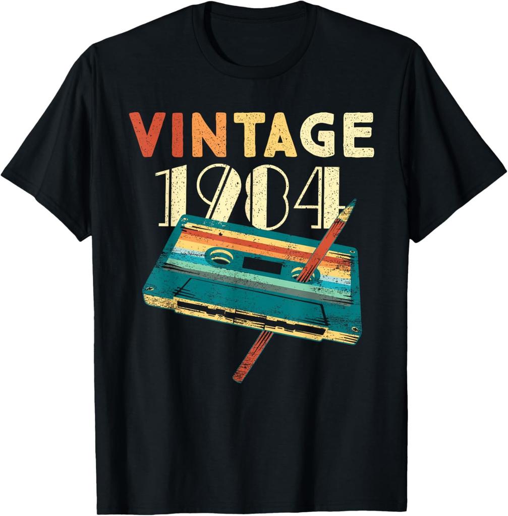 Funny 40th Birthday O Neck Shirt Fashion Print Casual Short Sleeve Male Tops Vintage 1984 Limited Edition Retro Mens TShirt
