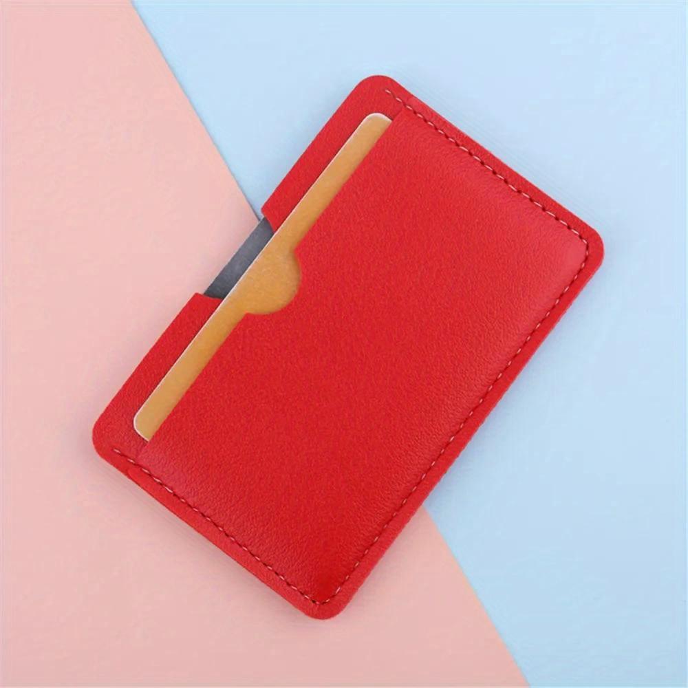 Solid Color Women PU Leather Small Card Bag Coin Purse Mini Change Purses Coin Pocket Wallets Card Holder Wallet