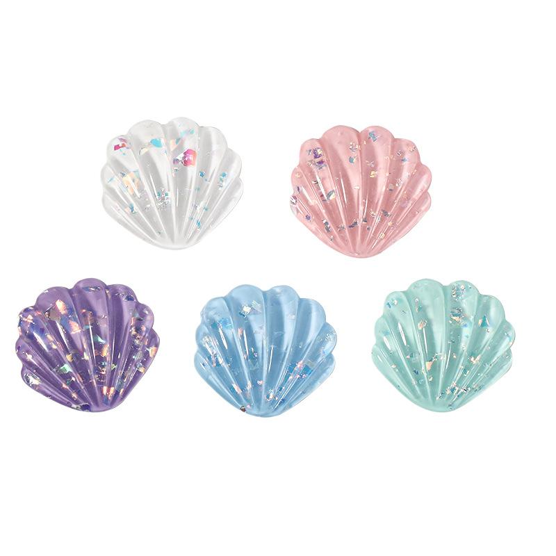 DIY Cream Gel Mobile Phone Storage Box Decorative Translucent Shingles Shell Patches 5pcs Shell Patch Non-porous Materials  Accessories