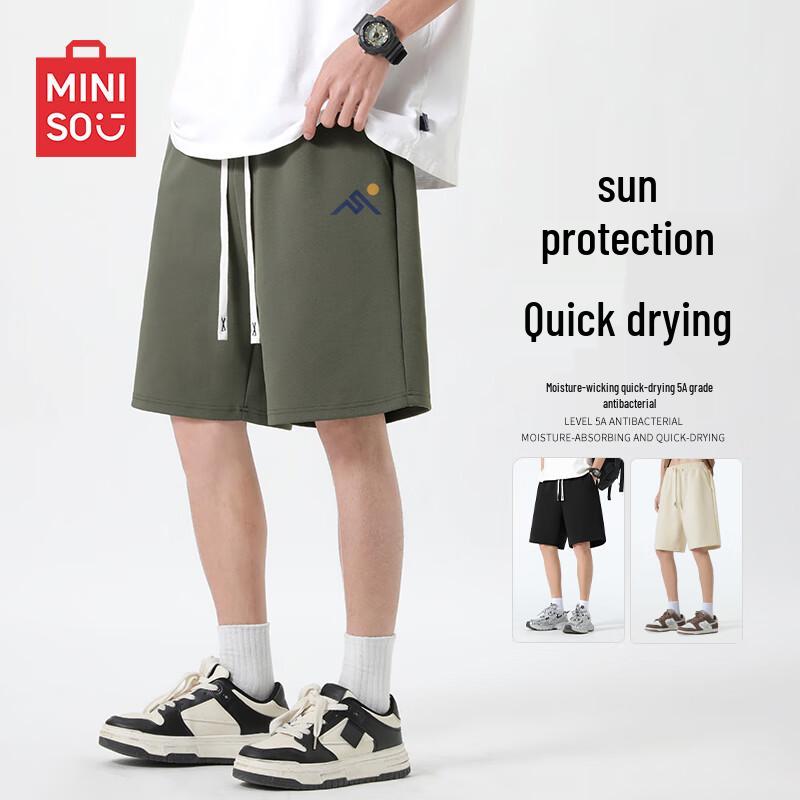MINISO Men s Quick-Dry Sun-Proof Casual Shorts XL