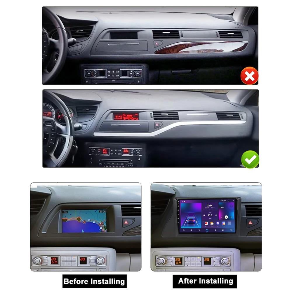 Android Car Radio For Citroen C5 2 2008-2017 Multimedia Player Head Unit Stereo GPS Navigation BT WIFI 1+16GB