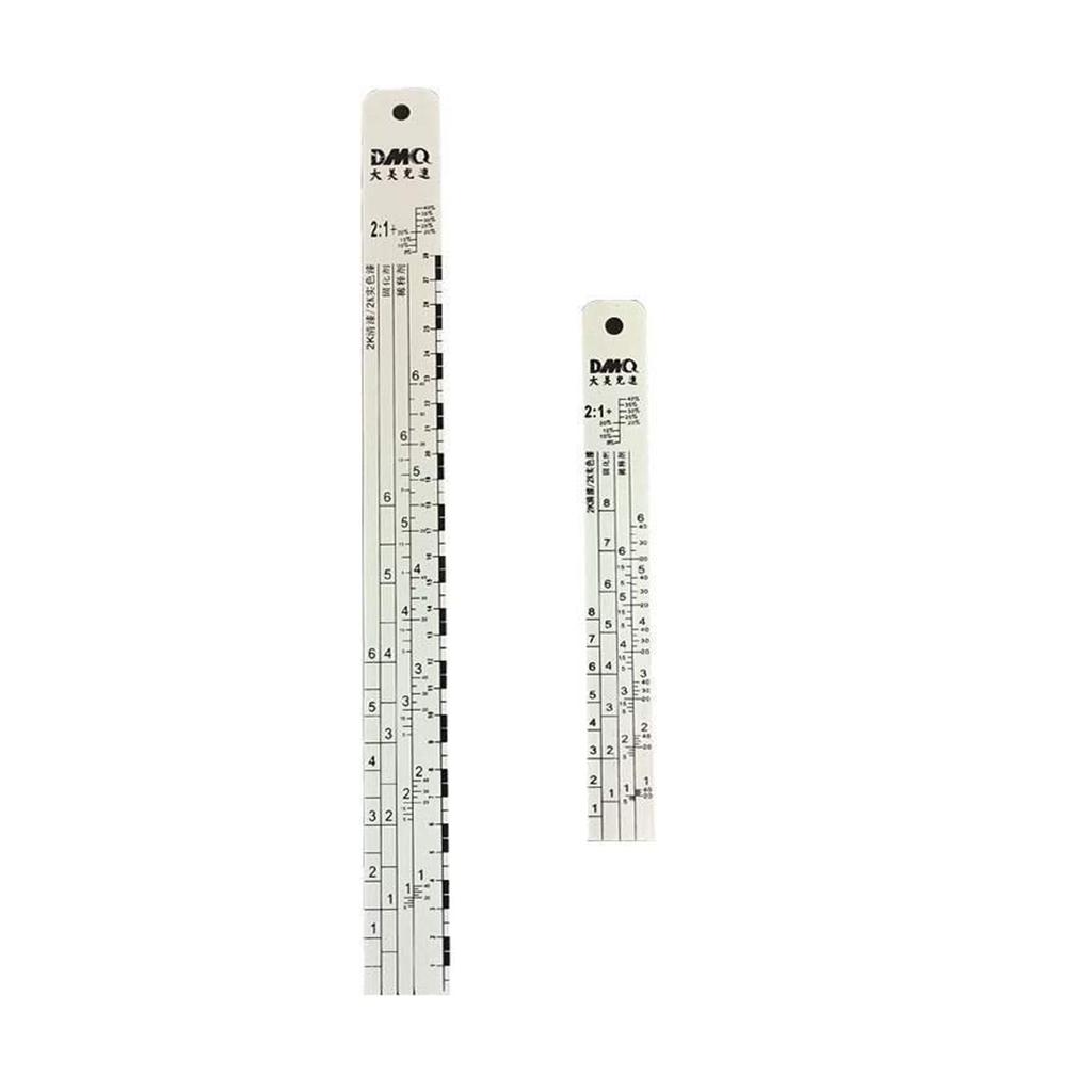 Automotive Paint Scale Varnish Curing Agent Thin Material Ratio Scale Ruler Corrosion-resistant Thickening Paint Ruler