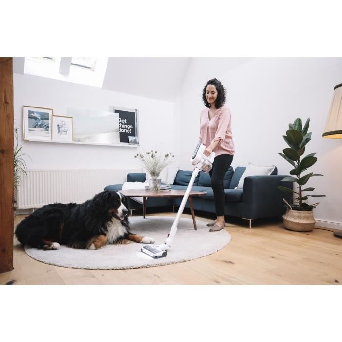 SEVERIN HV7166 - Aspirateur balai multifonctions 25,2V sans fil, 60 min. D'autonomie, brosse High-Speed, éclairage LED, filtre HEPA