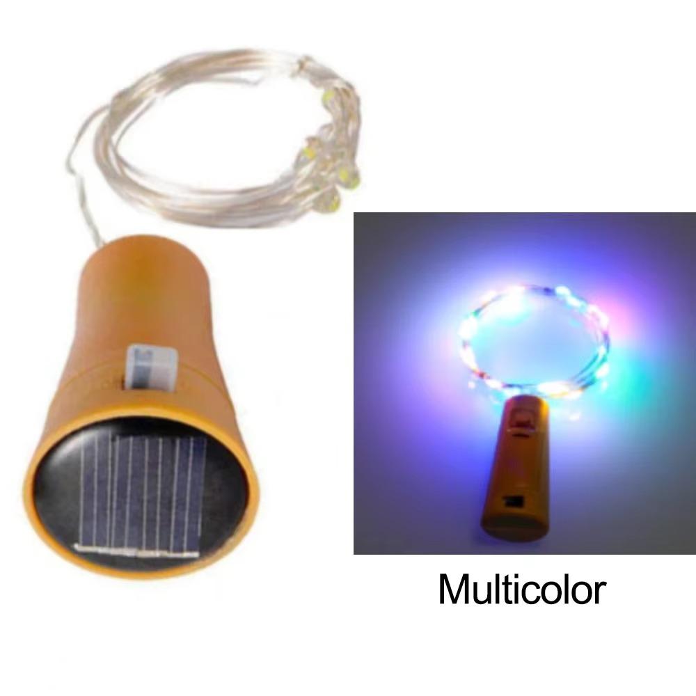 2M Solar Cork String Lights Cork Bottle Cork Lamp Strings Holiday Lamp