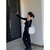 IELGY Korean Version, Simple and Versatile Single Shoulder Oblique Span Bag, Large-capacity Student Double Shoulder Travel Bag for Class Commuting