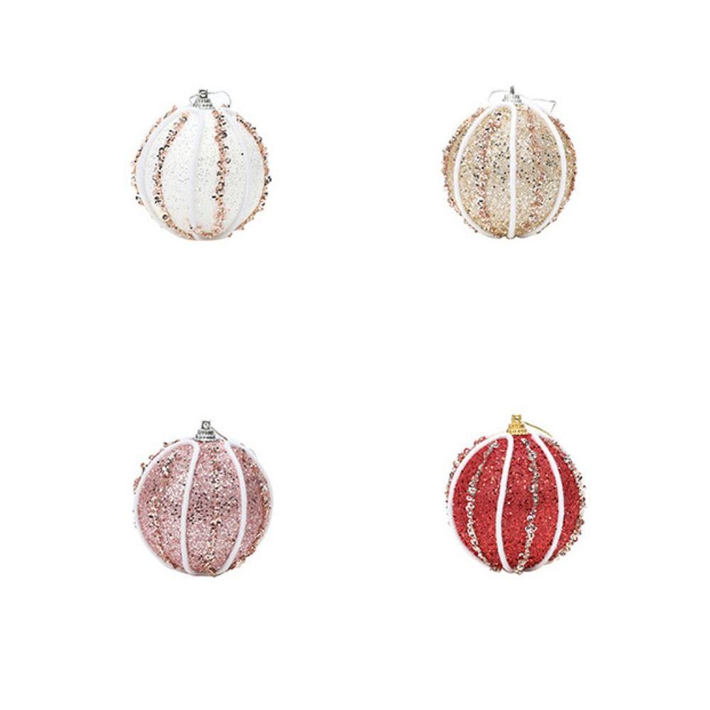 3pcs 8cm Christmas Tree Pendant Creative Hanging Ornament Christmas Ball  Wedding