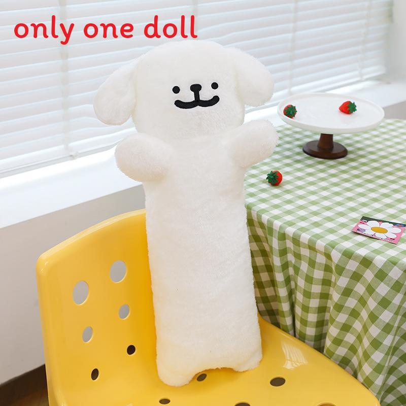 Lit Oreiller en Peluche Forme Chien Avec Remplissage en Fibre de Polyester Pour le Sommeil et la Relaxation