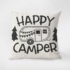 Happy Camping Pillowcase 45*45 Decorative Cushions For Sofa Pillowcases 40X40 Cushion Cover 40*40 Lounge Chairs Pillow Hugs Body