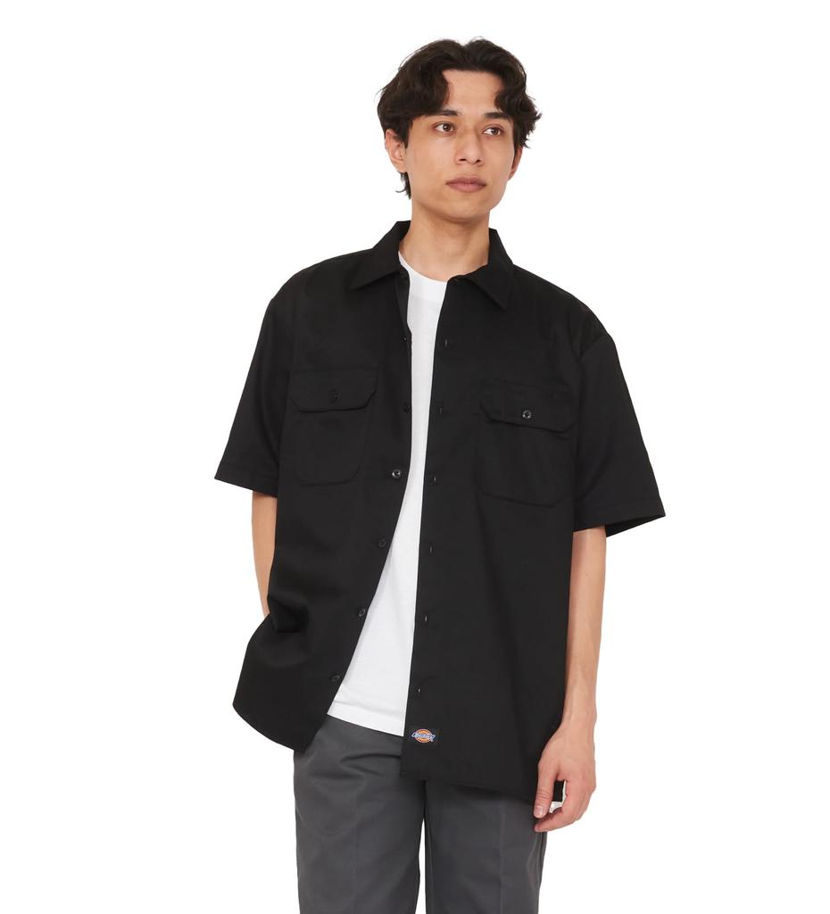 Dickies Work Shirt Original Fit Long Sleeve Black 1574 S